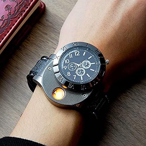 Military USB Lighter Watch for Men – Windproof, Rechargeable & Stylish Gift image 5