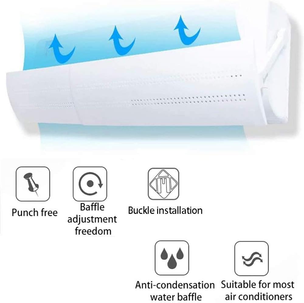 Adjustable Air Conditioner Shield - AC Wind Deflector image 2