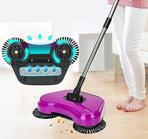 Magic 360° Floor Sweeper – Manual Rotating Cleaning Brush for Home & Office image 4