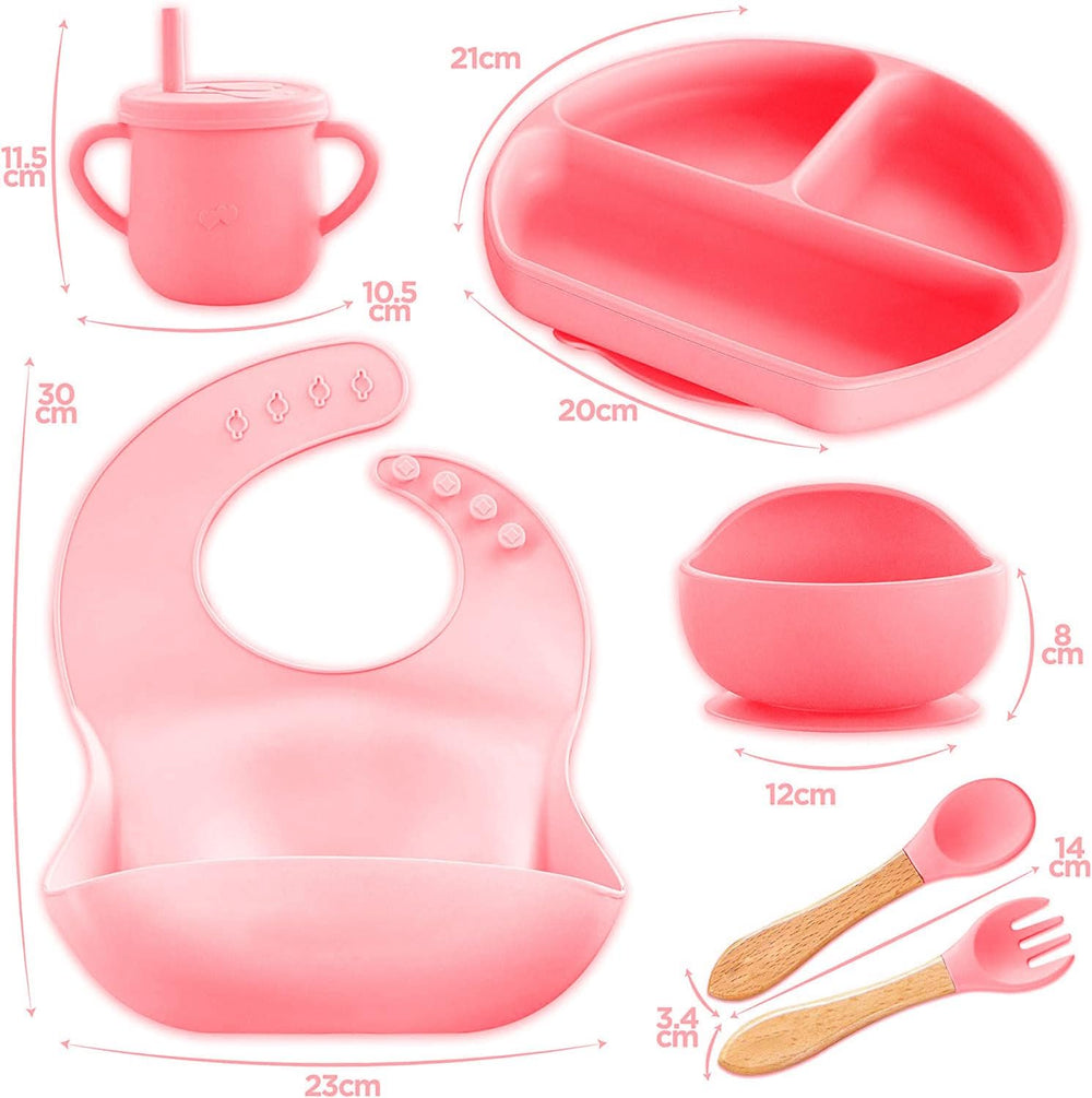 7-Piece Silicone Baby Cutlery Set – Safe Feeding Kit for Toddlers, BPA-Free image 2