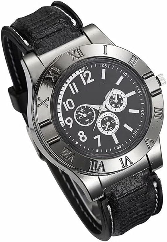 Military USB Lighter Watch for Men – Windproof, Rechargeable & Stylish Gift image 4