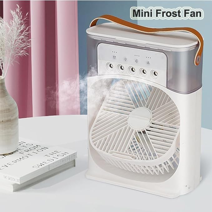 Cooling Fan with Ice – Portable Air Cooler & Humidifier, Easy-Clean Removable Water Tank image 7