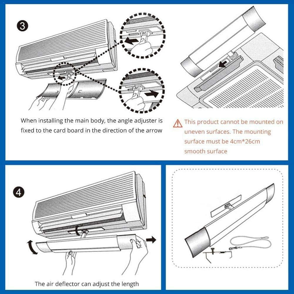 Adjustable Air Conditioner Shield - AC Wind Deflector image 4