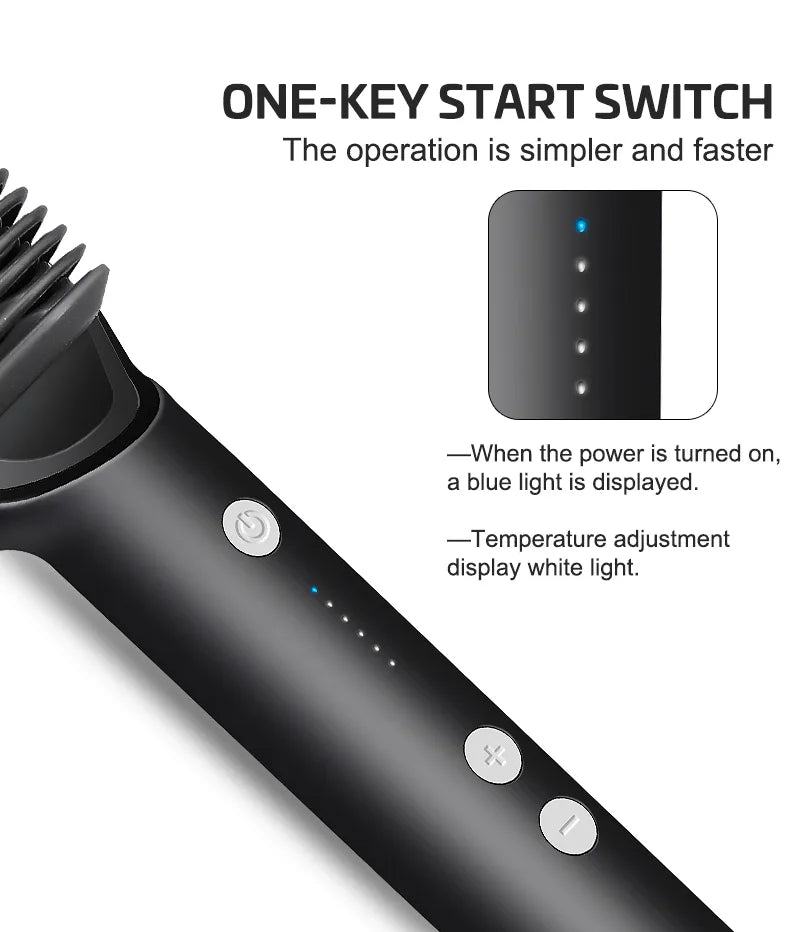 Electric Hair Straightening Comb – Fast & Safe Styling Brush image 5