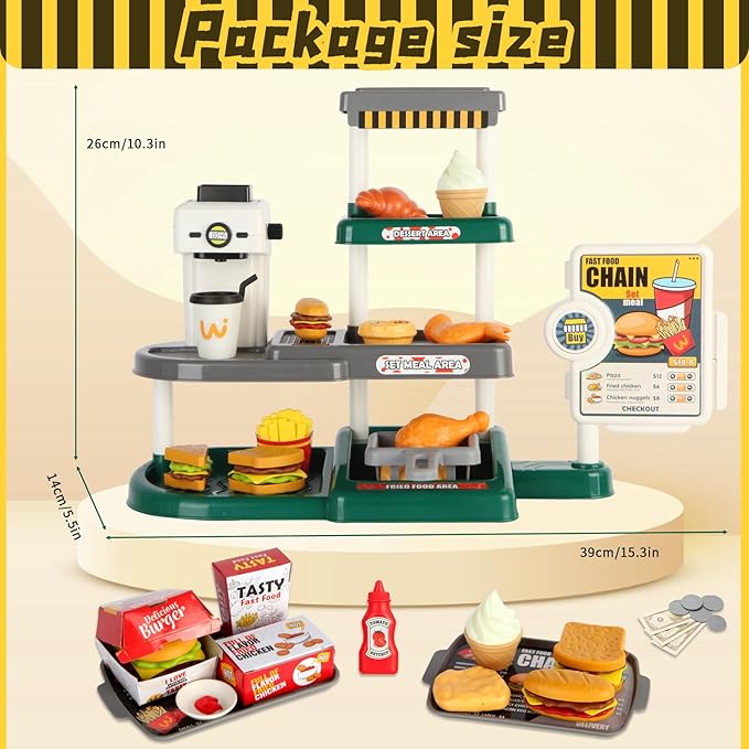 Food Set for Kids – 71pcs Pretend Play Kitchen Toy, Fun & Learning Gift image 4
