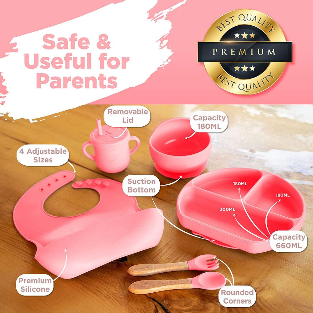 7-Piece Silicone Baby Cutlery Set – Safe Feeding Kit for Toddlers, BPA-Free image 4
