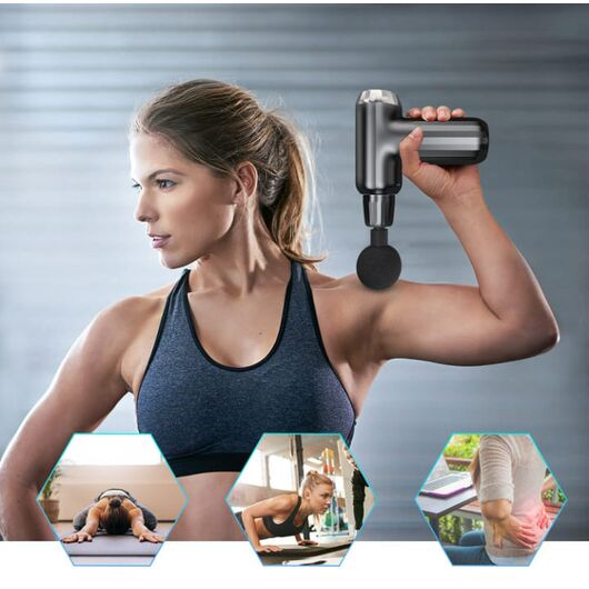 Muscle Massage Gun FH-820 – 6 Vibration Modes & 4 Heads, Deep Tissue Relief image 3