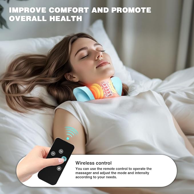 EMS Neck Massager – Pain Relief & Relaxation Anywhere image 2