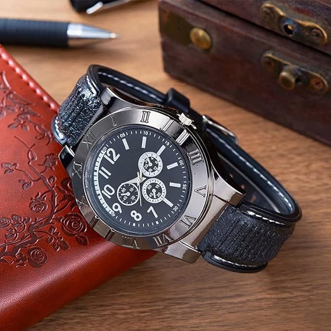 Military USB Lighter Watch for Men – Windproof, Rechargeable & Stylish Gift image 6