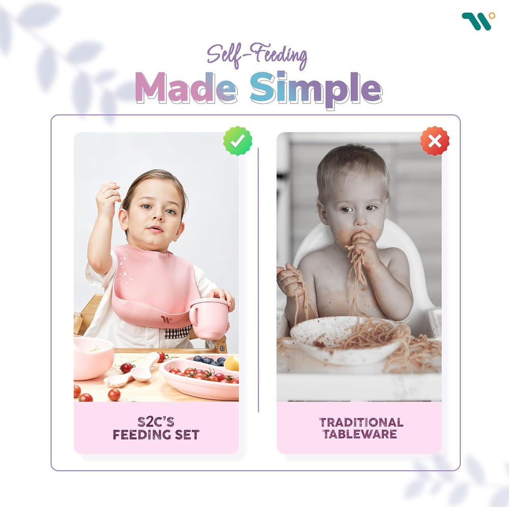 7-Piece Silicone Baby Cutlery Set – Safe Feeding Kit for Toddlers, BPA-Free image 5