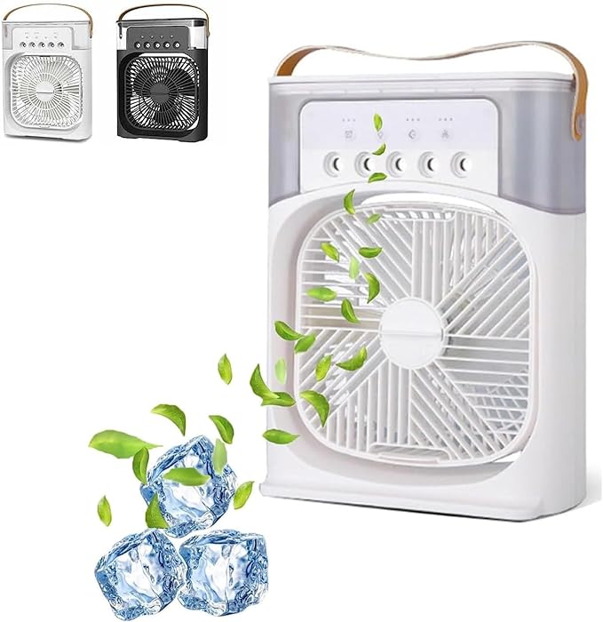 Cooling Fan with Ice – Portable Air Cooler & Humidifier, Easy-Clean Removable Water Tank image 8