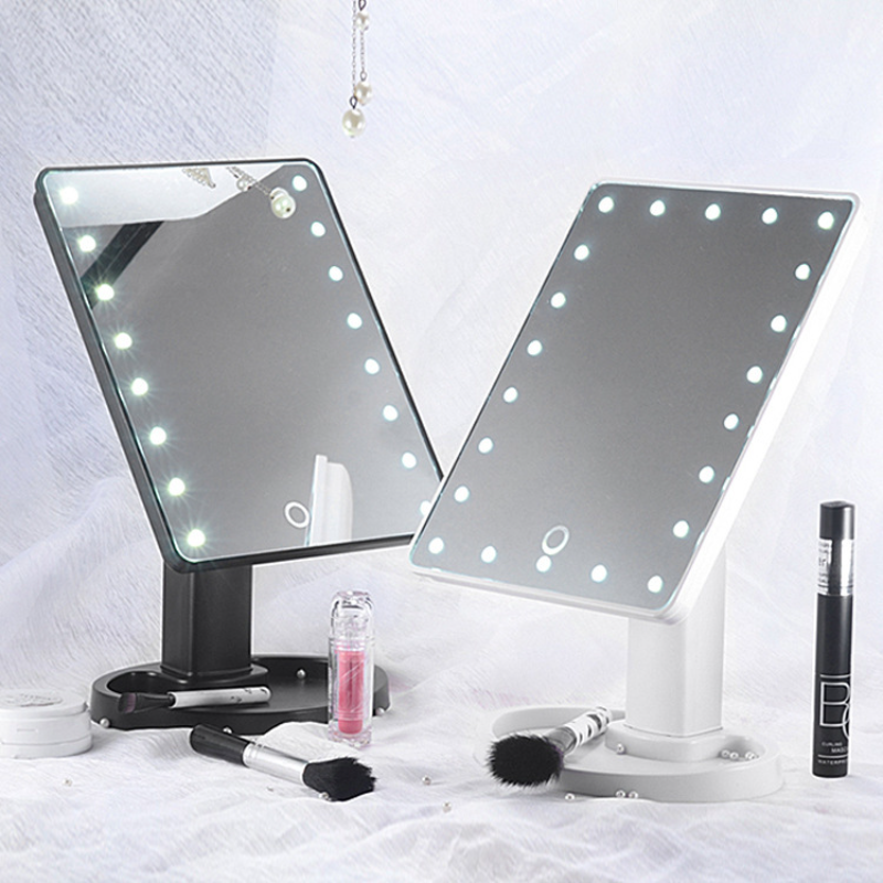 Large LED Makeup Mirror – 360° Rotating Light