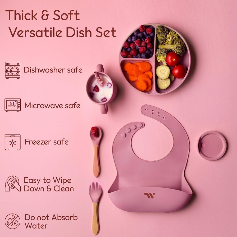 7-Piece Silicone Baby Cutlery Set – Safe Feeding Kit for Toddlers, BPA-Free image 7