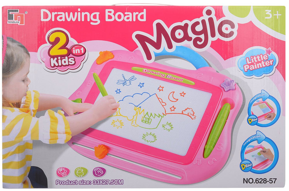 Mess-Free Kids Magic Drawing Board – Slide-Erase, Colorful, Portable image 3