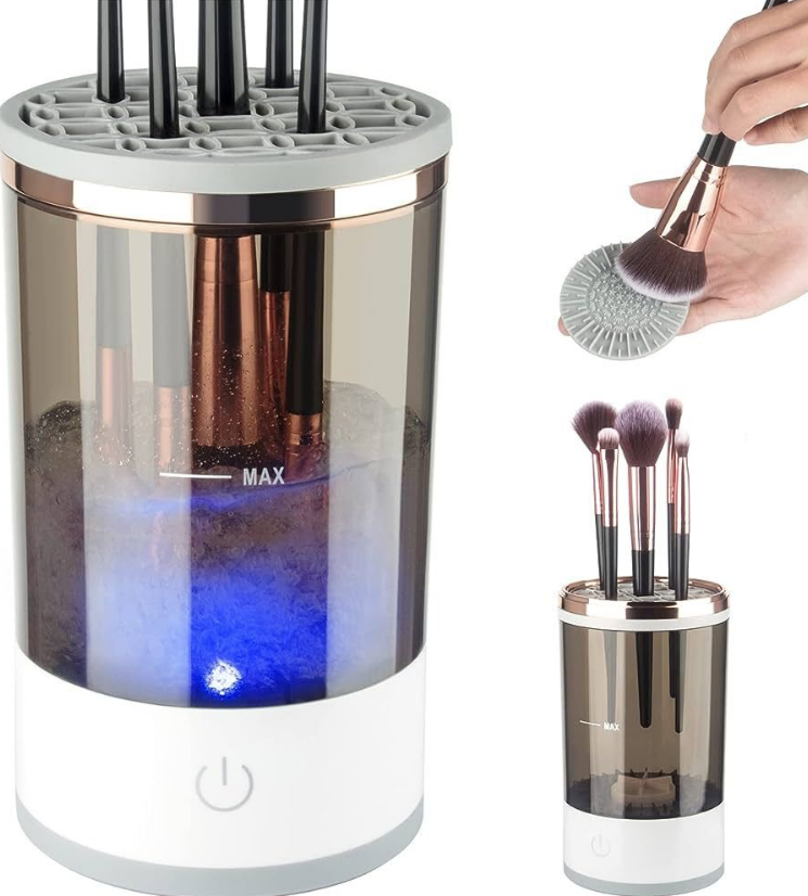 Automatic Multi Brush Cleaner – Sonic Vibration Makeup Brush Washer image 5