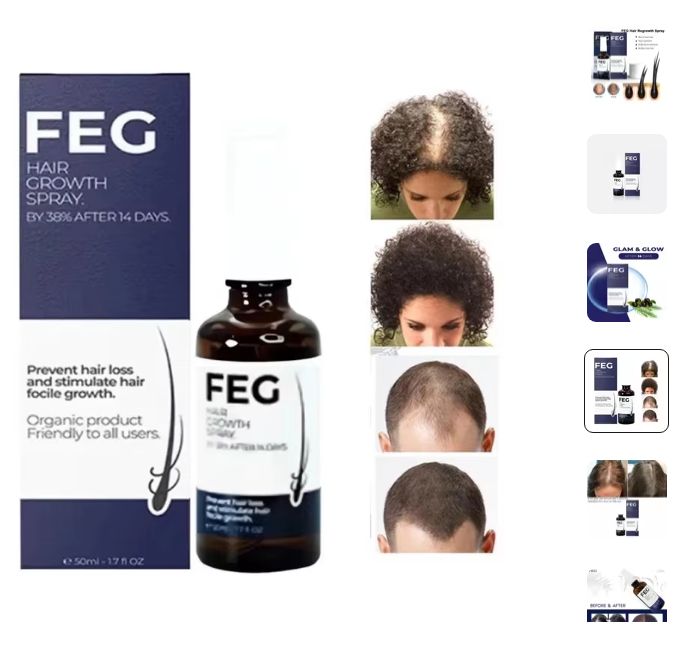 FEG Hair Growth Spray – Stop Hair Fall, Regrow Naturally & Strengthen Roots image 3