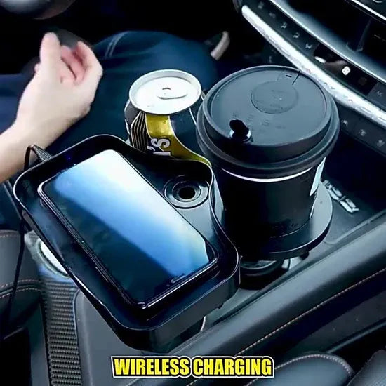 Car Cup Holder with 15W Wireless Charging – Fast & Secure Mount image 3