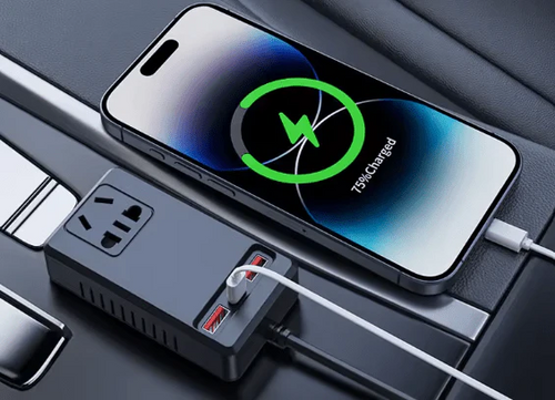 C12 Intelligent Car Power Inverter | 150W AC Converter with USB-A & USB-C Ports