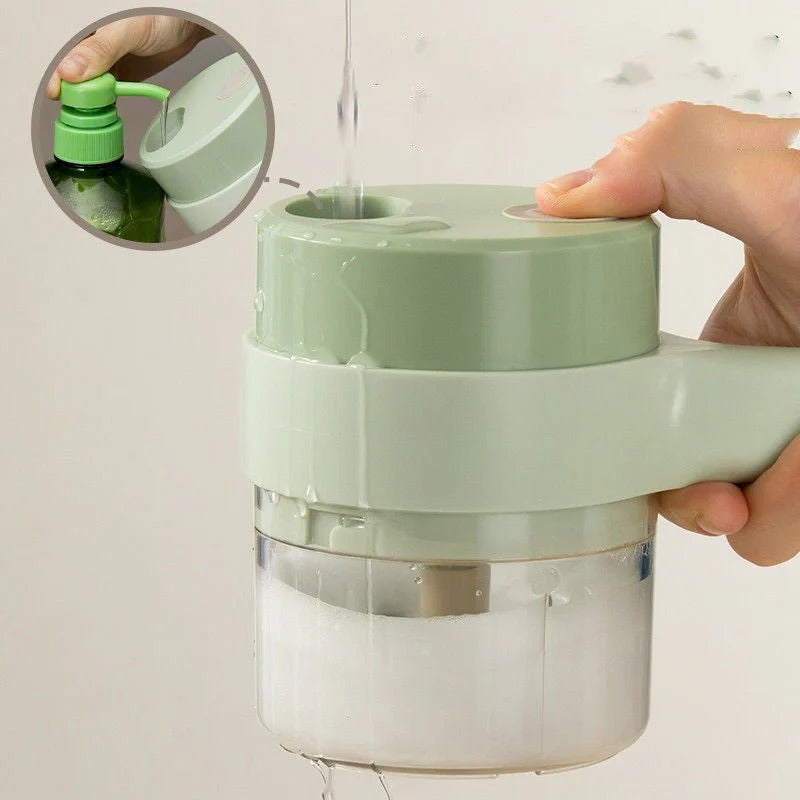 Wireless Electric Garlic Masher – Portable Mini Food Chopper for Kitchen