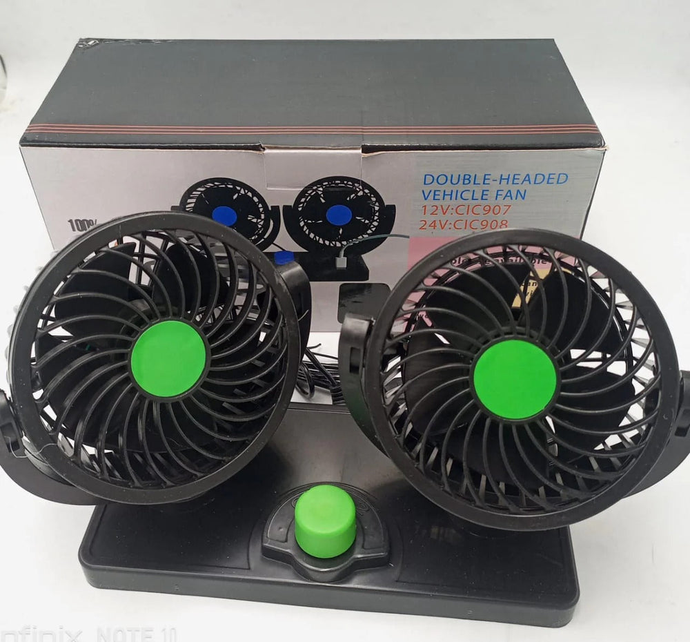 Portable Car Fan | 360° Rotatable Electric Cooling Fan with Adhesive Base & Low Noise image 4
