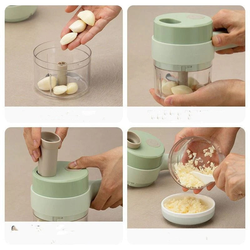 Wireless Electric Garlic Masher – Portable Mini Food Chopper for Kitchen image 6