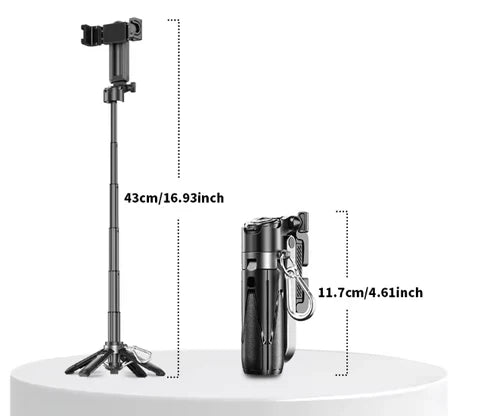 Mini Grip Quadripod with Bluetooth Remote – Portable Tripod Stand for Phone & Vlogging image 4