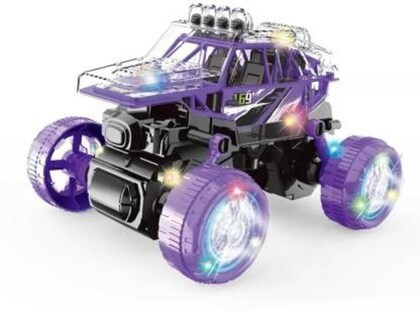 Double-Sided 360° RC Stunt Car Toy with Lights & Music – Rechargeable Remote Control Car image 3