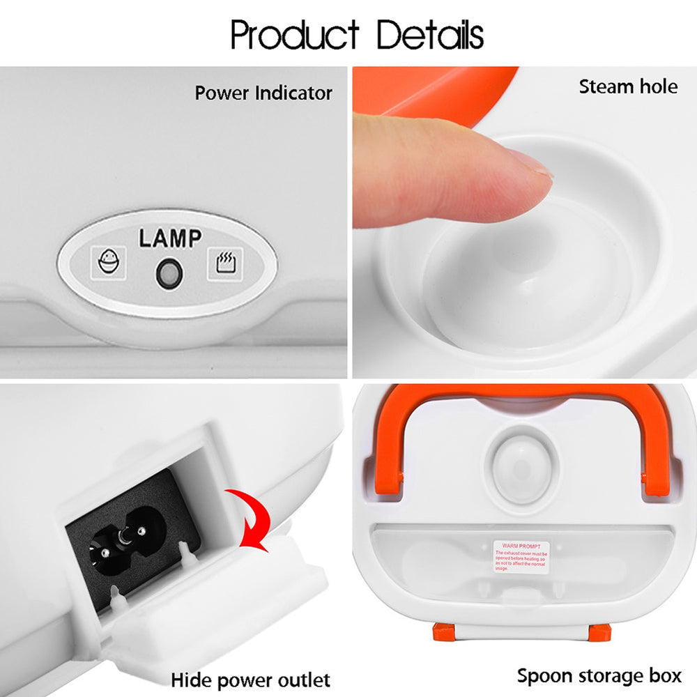 Portable Electric Heater Lunch Box – Fresh & Hot Meals Anywhere image 13